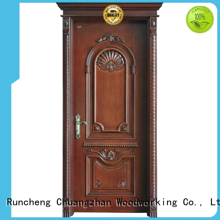 Runcheng Woodworking Brand interior modern composited design solid wood composite doors