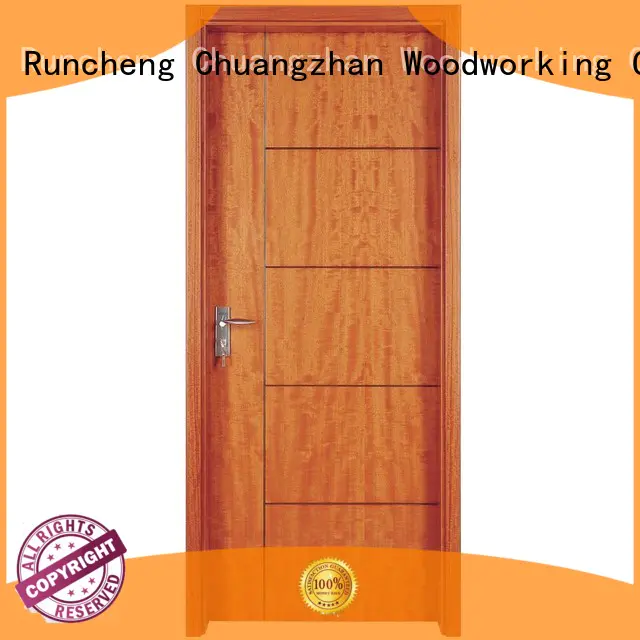 interior modern veneer pure Runcheng Woodworking Brand solid wood composite doors supplier