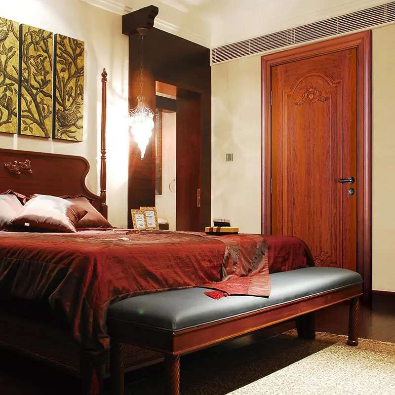 D024  Interior veneer composited modern design wooden door