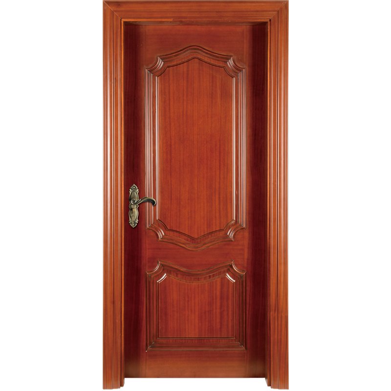 Runcheng Woodworking K007  Interior veneer composited modern design wooden door Solid  Wood  Composite Door image33