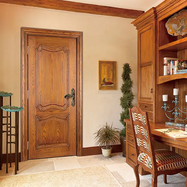 K008  Interior veneer composited modern design wooden door