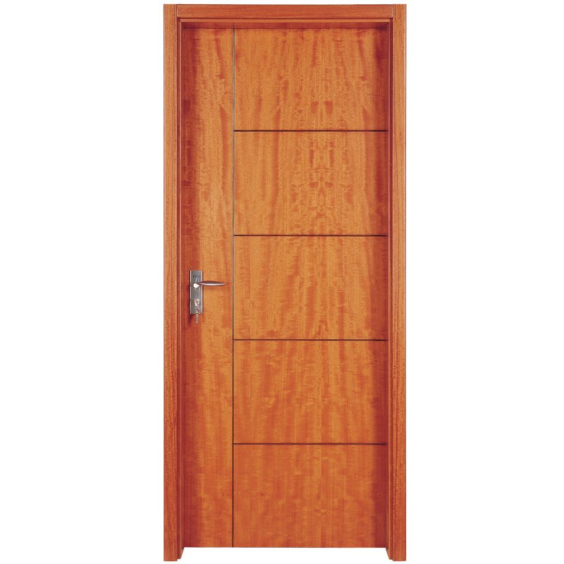 Runcheng Woodworking PP005T Interior veneer composited modern design wooden door Solid  Wood  Composite Door image27