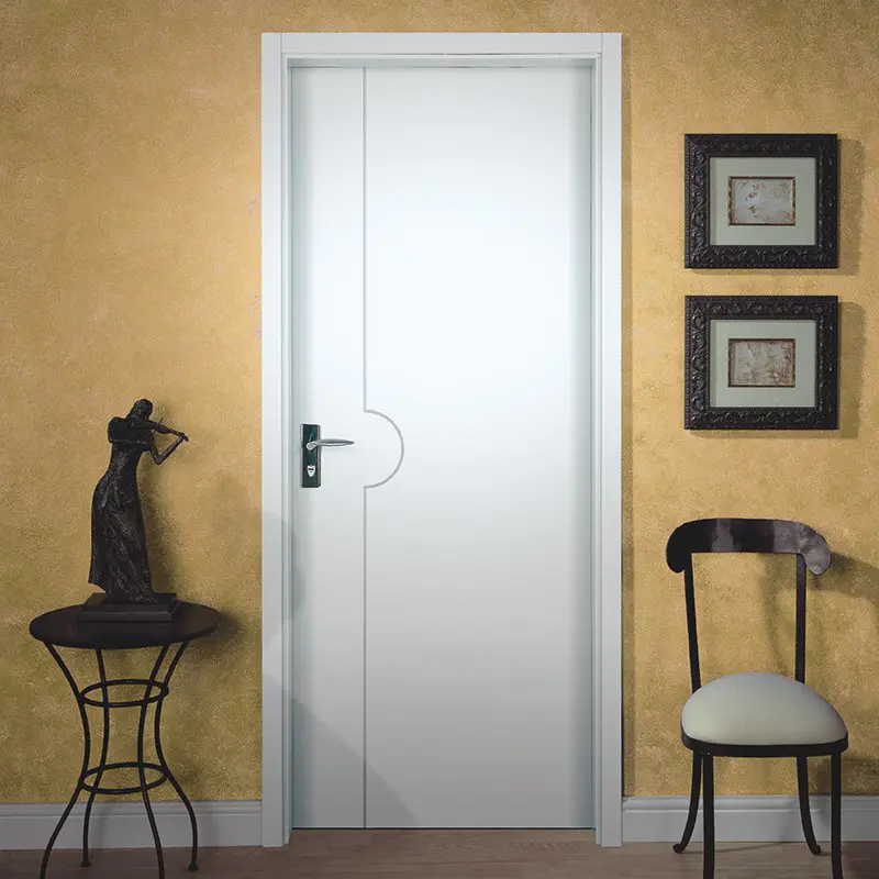 PP007T Interior veneer composited modern design wooden door