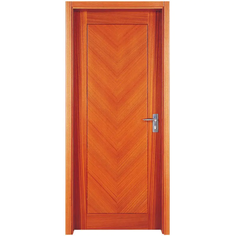 PP009 Interior veneer composited modern design wooden door