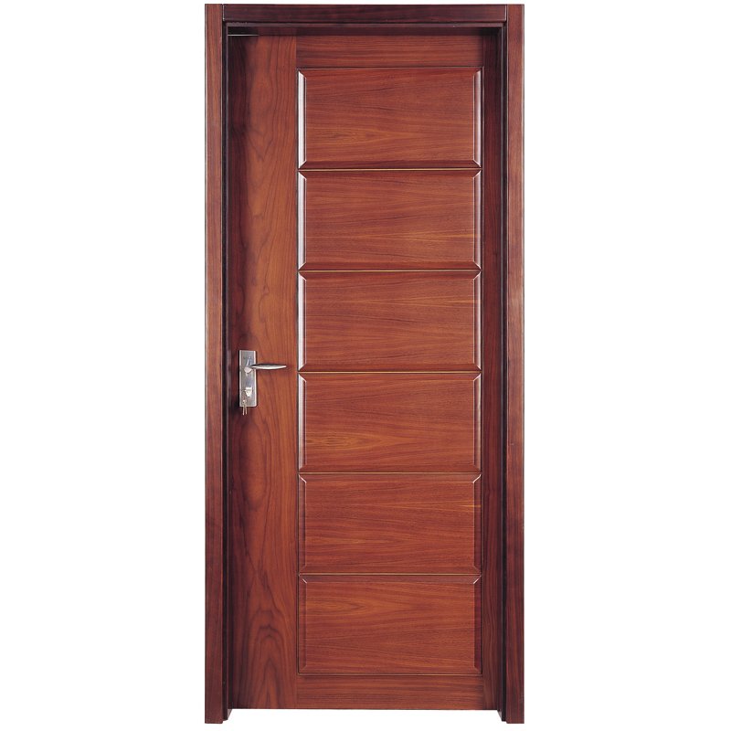 Runcheng Woodworking PP012 Interior veneer composited modern design wooden door Solid  Wood  Composite Door image24