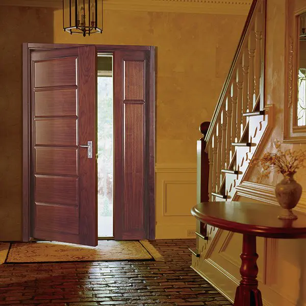 PP012 Interior veneer composited modern design wooden door
