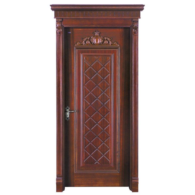 S017 Interior veneer composited modern design wooden door