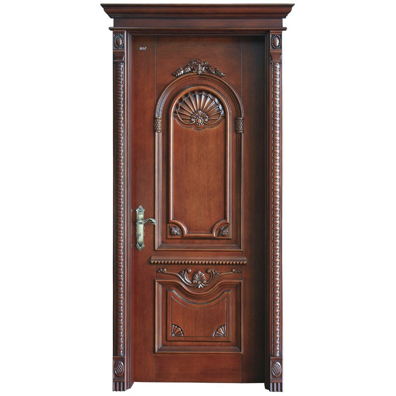 Runcheng Woodworking S040 Interior veneer composited modern design wooden door Solid  Wood  Composite Door image17