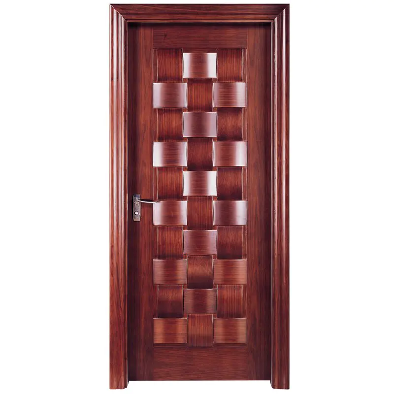 X010 Interior veneer composited modern design wooden door