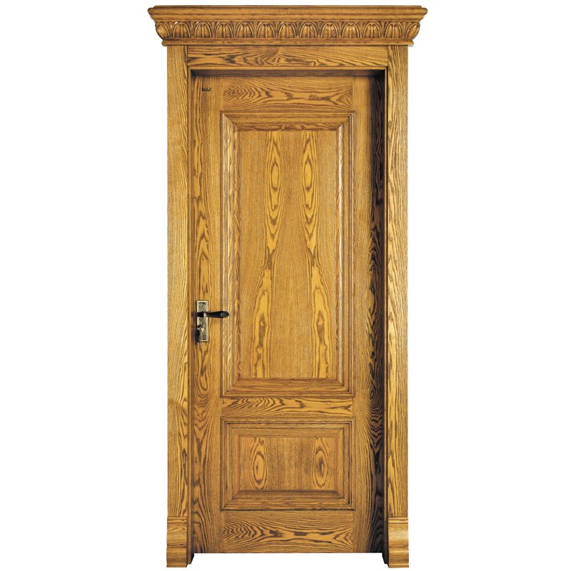 Runcheng Woodworking X035 Interior veneer composited modern design wooden door Solid  Wood  Composite Door image10