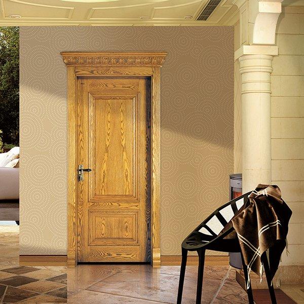 X035 Interior veneer composited modern design wooden door