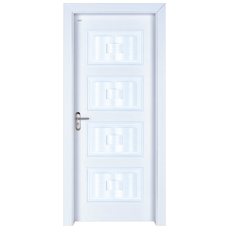 Runcheng Woodworking X046 Interior veneer composited modern design wooden door Solid  Wood  Composite Door image7