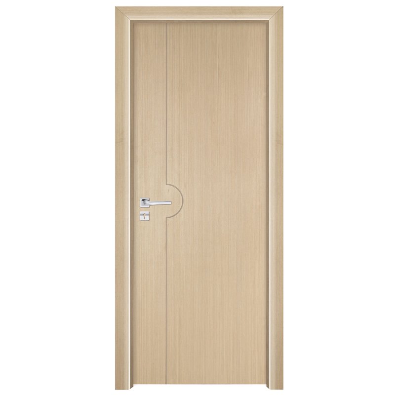 Runcheng Woodworking PP007  Interior veneer composited modern design wooden door Solid  Wood  Composite Door image2