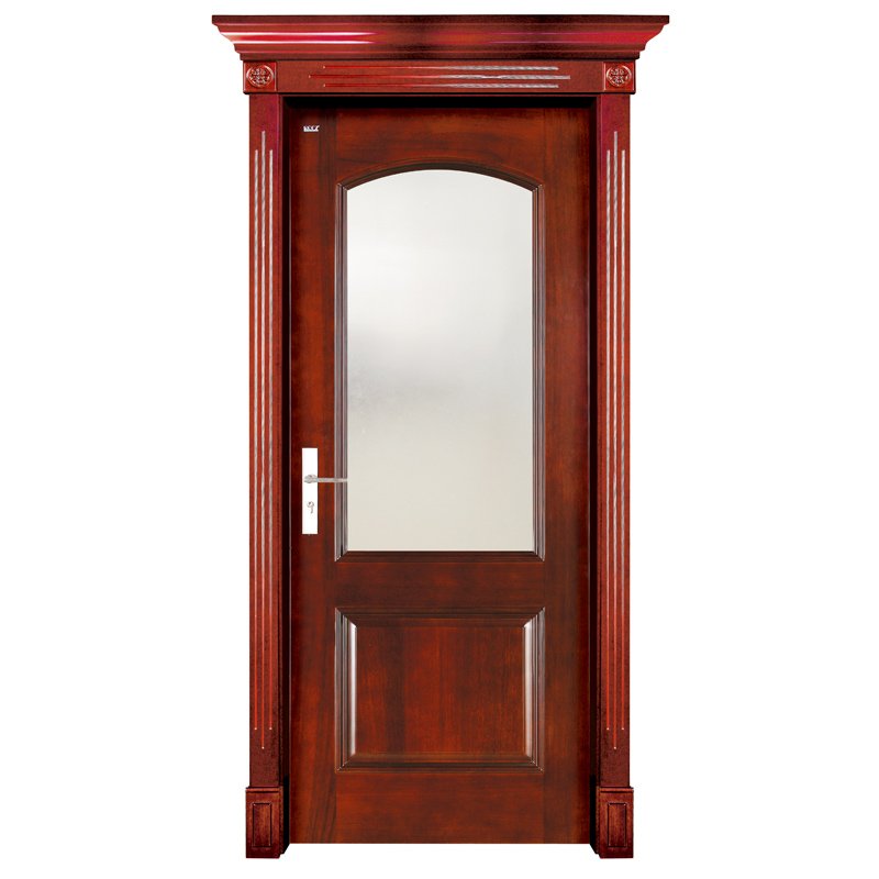 Runcheng Woodworking S001-2  Interior pure solid wooden door Solid  Wood  Door image8