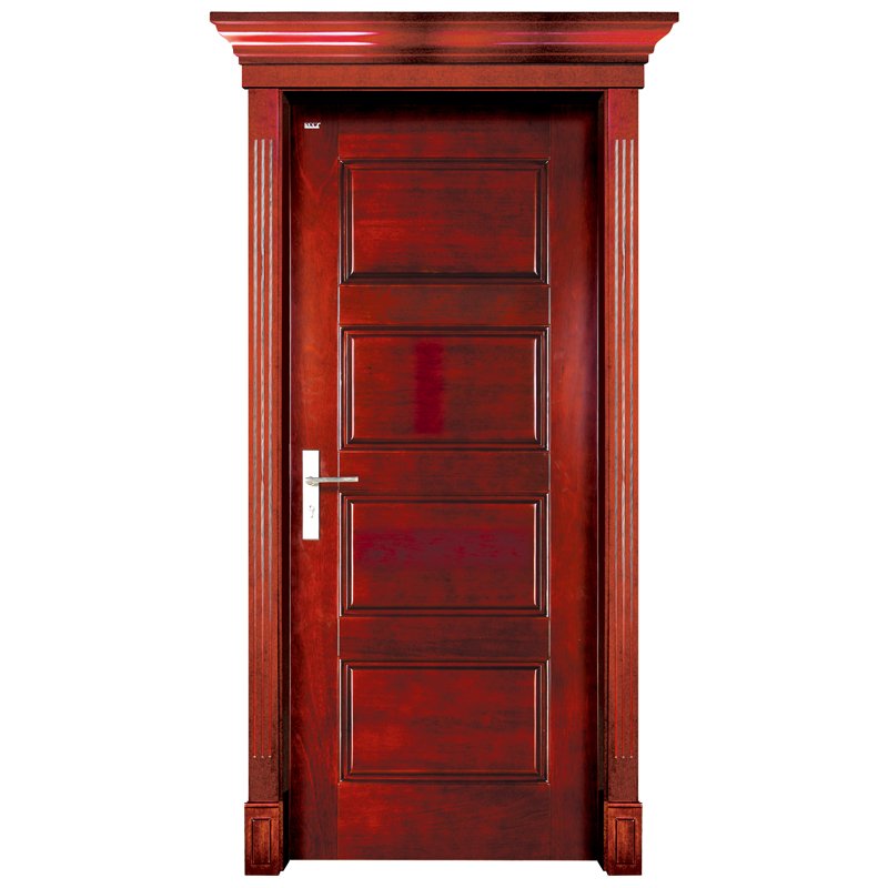 Runcheng Woodworking S005 Interior pure solid wooden door Solid  Wood  Door image3