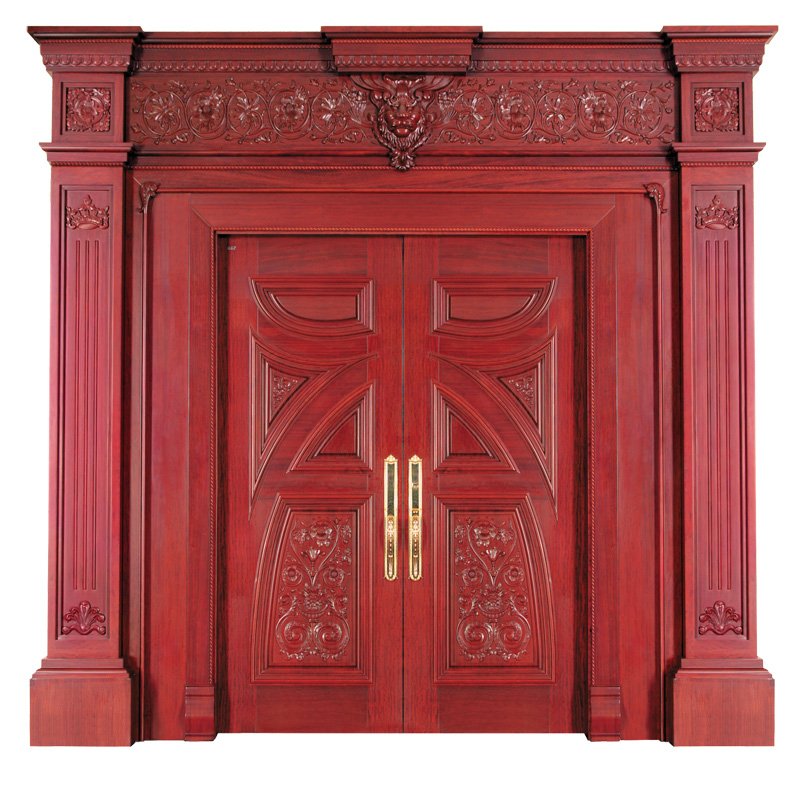 Runcheng Woodworking D017Y Interior pure solid double wooden door Double  Door image7