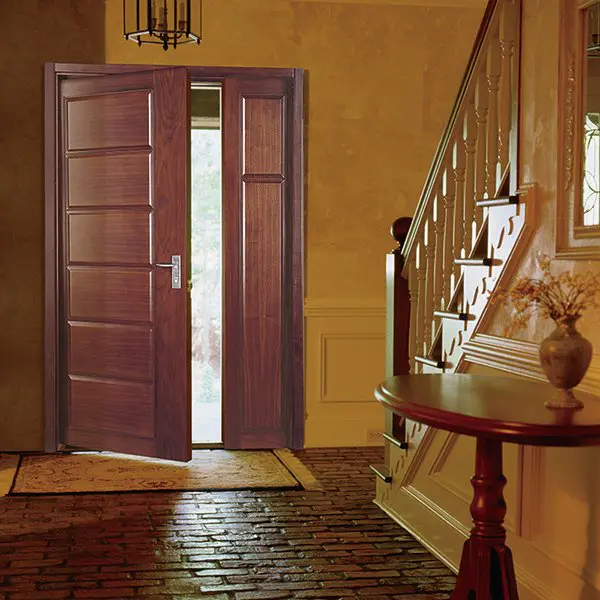 PP012-1 Interior double  veneer composited modern design wooden door