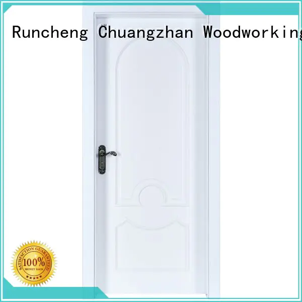 internal white mdf composited wooden door pp037 wooden Runcheng Woodworking Brand