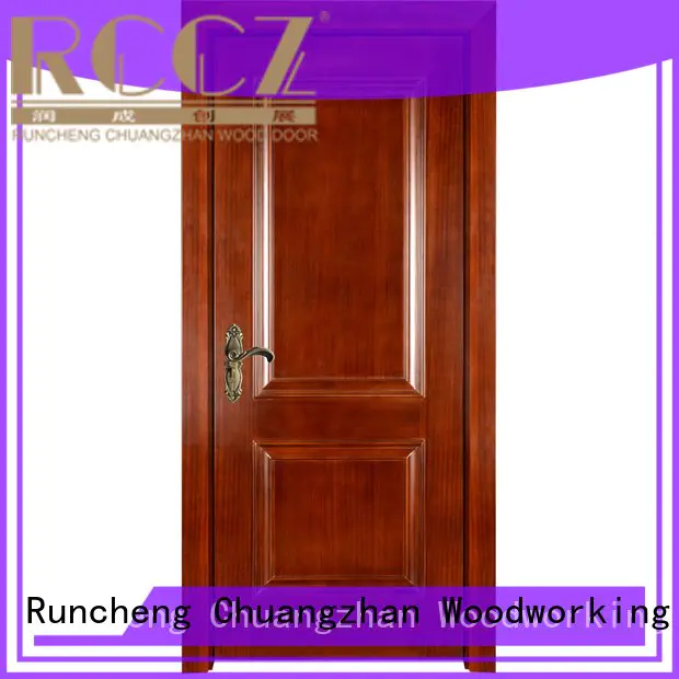 Runcheng Woodworking Brand veneer x036 solid wood bedroom composite door x052 pp007t