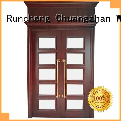 white double doors veneer interior interior double doors Runcheng Woodworking Warranty