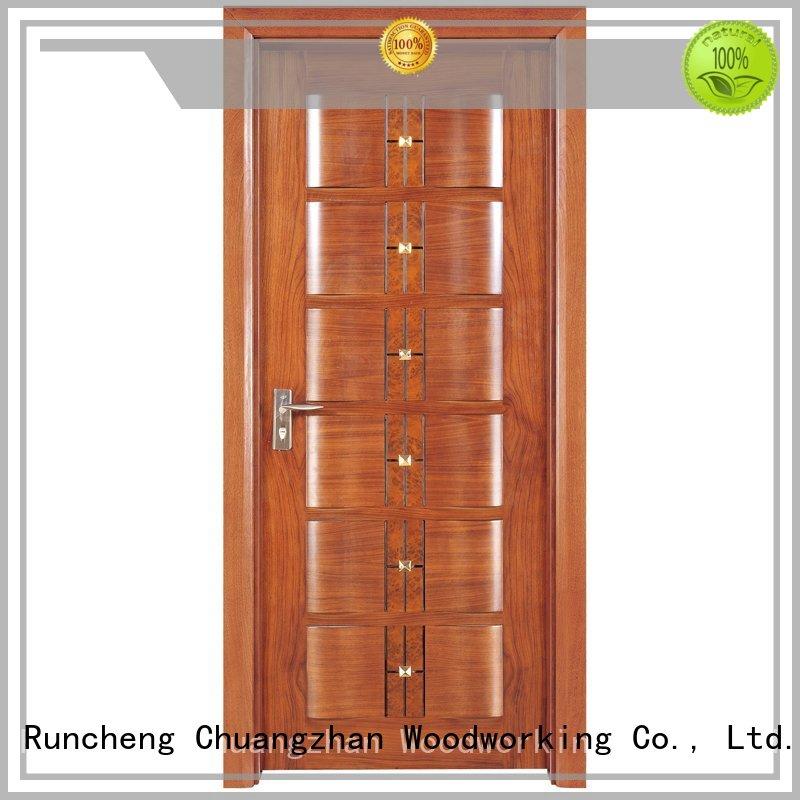 wooden kitchen cabinet doors door Runcheng Woodworking Brand solid wood composite doors