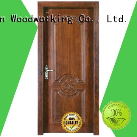 modern design wooden Runcheng Woodworking Brand solid wood composite doors