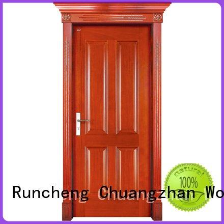 solid wood interior doors for sale solid pure OEM solid wood bifold doors Runcheng Woodworking