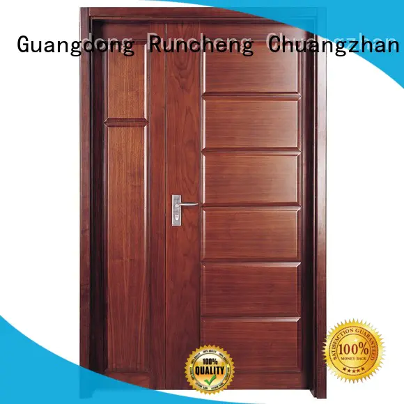 Runcheng Chuangzhan pure double entrance doors supplier for indoor