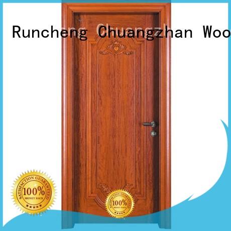 door solid modern design solid wood composite doors Runcheng Woodworking