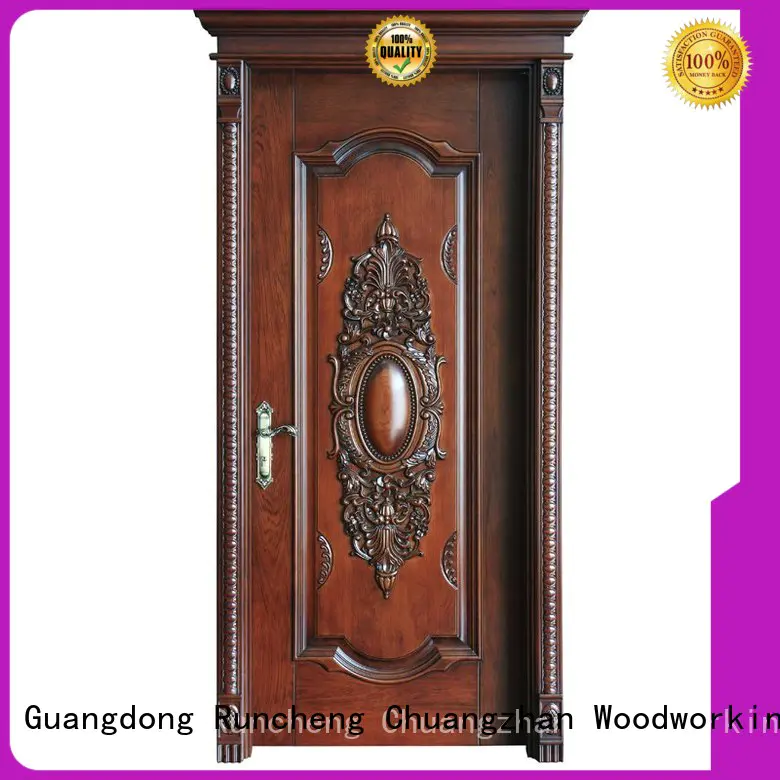 Runcheng Chuangzhan eco-friendly wood effect composite door manufacturers for offices