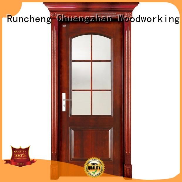 interior high quality wooden Runcheng Woodworking Brand solid wood interior doors for sale factory