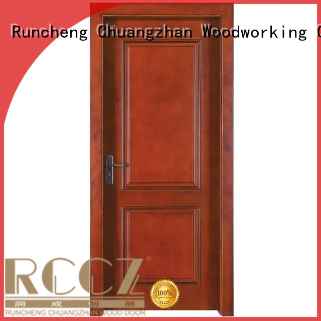 Custom door solid solid wood composite doors Runcheng Woodworking modern design