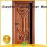 interior veneer modern design OEM solid wood composite doors Runcheng Woodworking