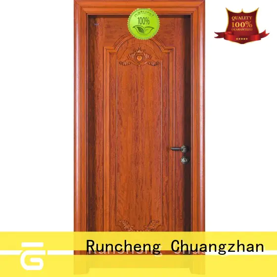 Runcheng Chuangzhan veneer wood composite door factory for villas