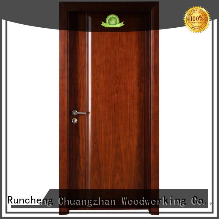 wooden kitchen cabinet doors veneer modern design solid wood composite doors modern Runcheng Woodworking Brand