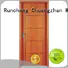 modern veneer composited solid wood composite doors modern design Runcheng Woodworking