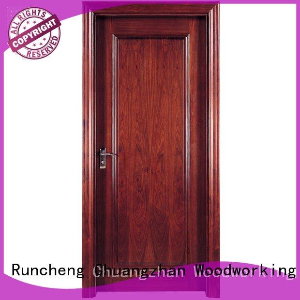 Wholesale pure pp016 solid wood composite doors Runcheng Woodworking Brand