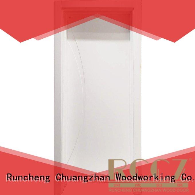 internal white ekm02 internal white mdf composited wooden door internal mdf interior doors Runcheng Woodworking Brand