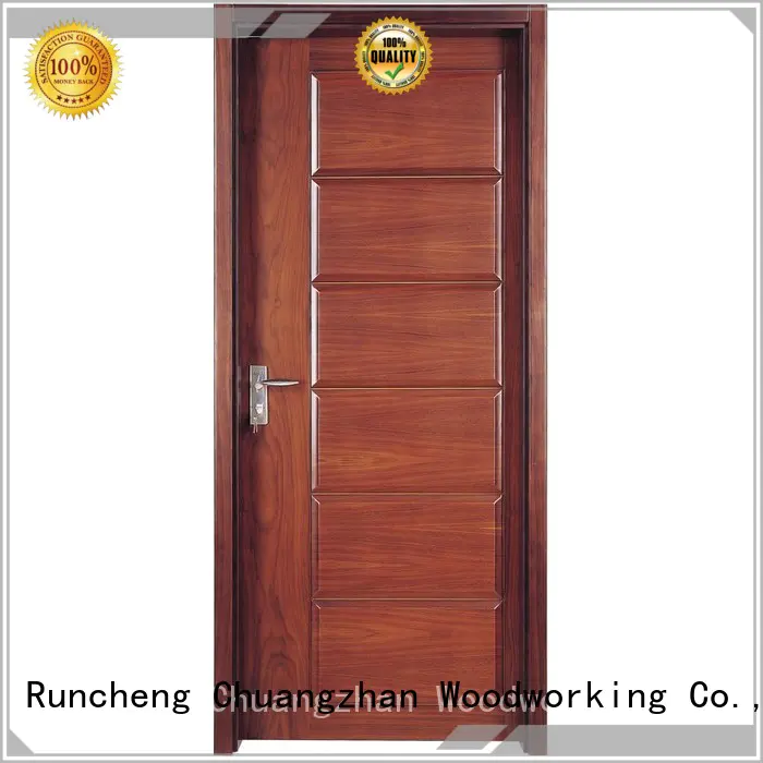 wooden kitchen cabinet doors composited veneer modern design Warranty Runcheng Woodworking