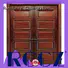 Wholesale double wood front doors solid supply for hotels