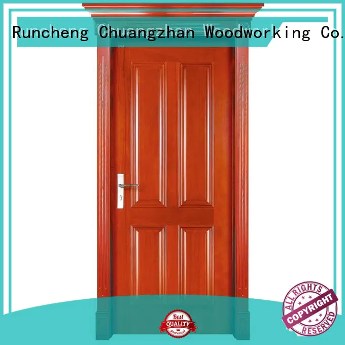 Runcheng Woodworking Brand pure solid wood bifold doors high quality factory