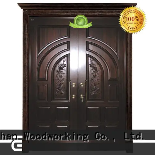 reliable wooden double doors door with novel design for indoor