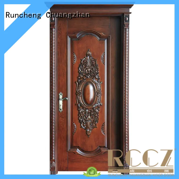 Top wood composite front doors composited factory for hotels