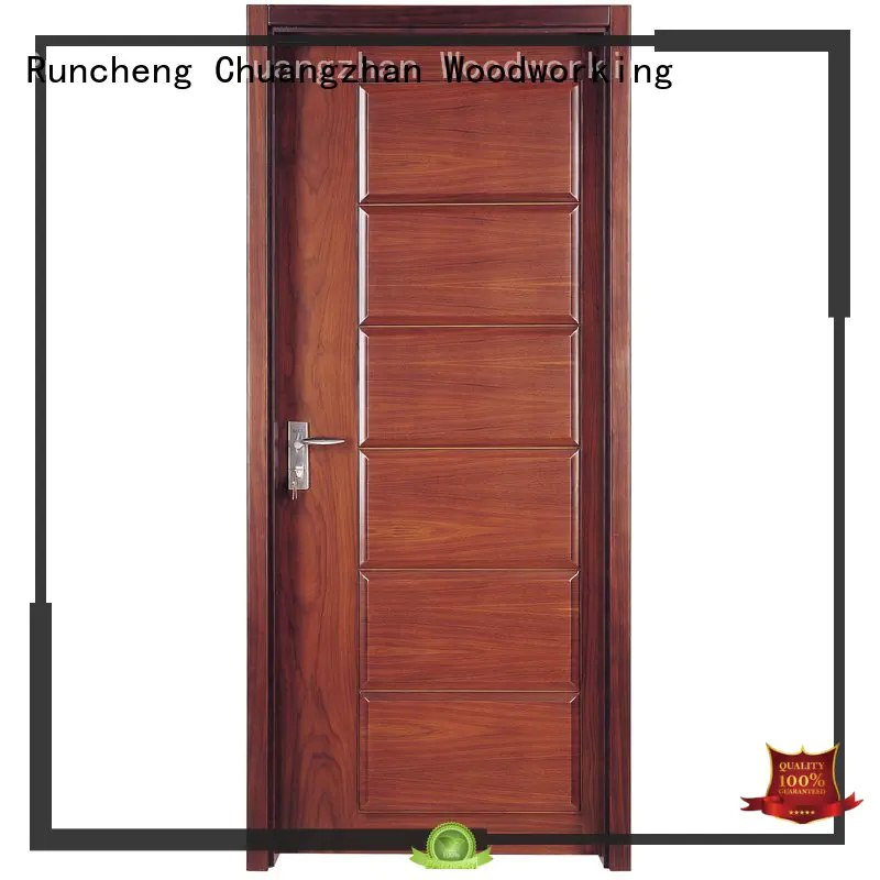 Runcheng Chuangzhan modern wood composite front doors company for homes