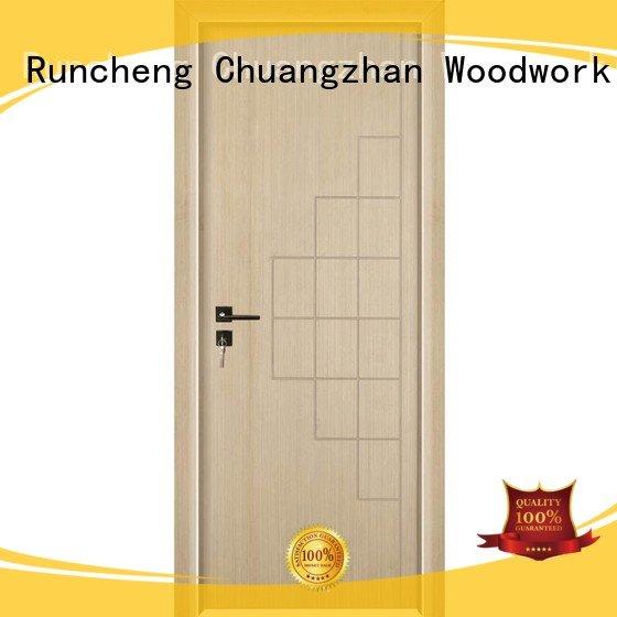 internal internal white mdf composited wooden door Runcheng Woodworking Brand