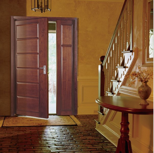 Runcheng Chuangzhan-Double Wooden Door-are Wooden Doors Secure