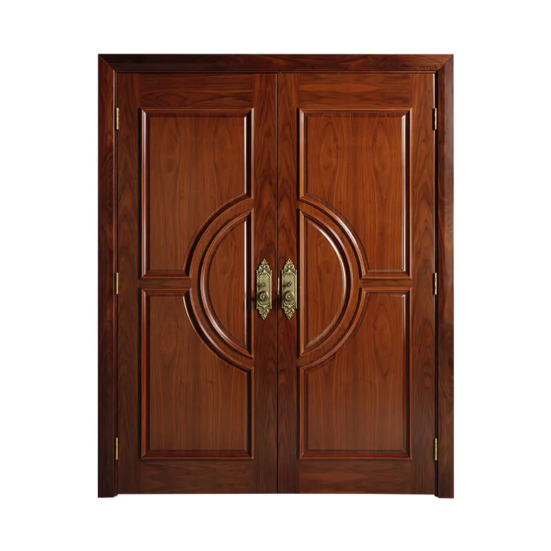 Classic style  teak exterior wooden door WM0017