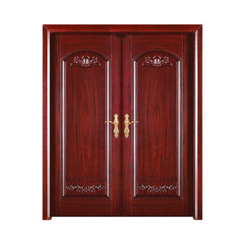 Antiquity style American Walnut  wood exterior door D021Y