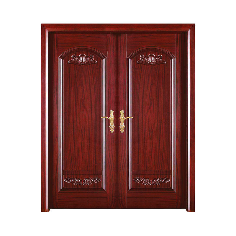 Antiquity style American Walnut  wood exterior door D021Y