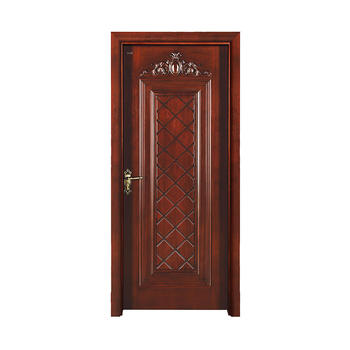 Traditional design Okoume exterior wood door S017